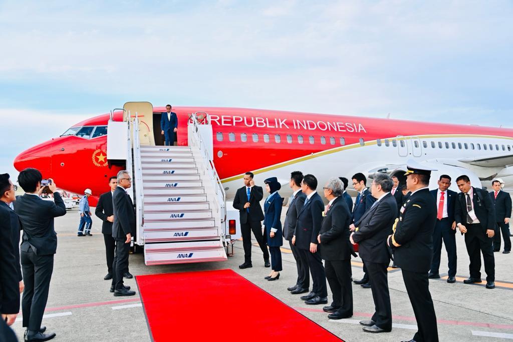 Presiden Jokowi Tiba di Tokyo untuk Pertemuan Bilateral